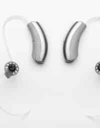 Close up of hearing aids